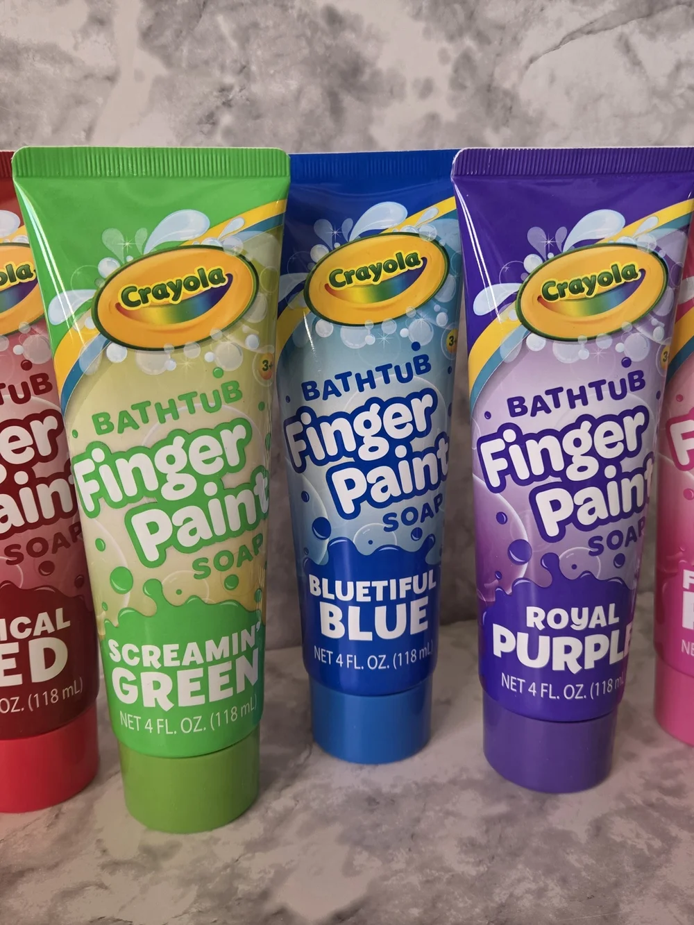 Crayola Kids Bath Finger Paint & Bath Wash & Fizzies Set - Multi Color 13 Pieces